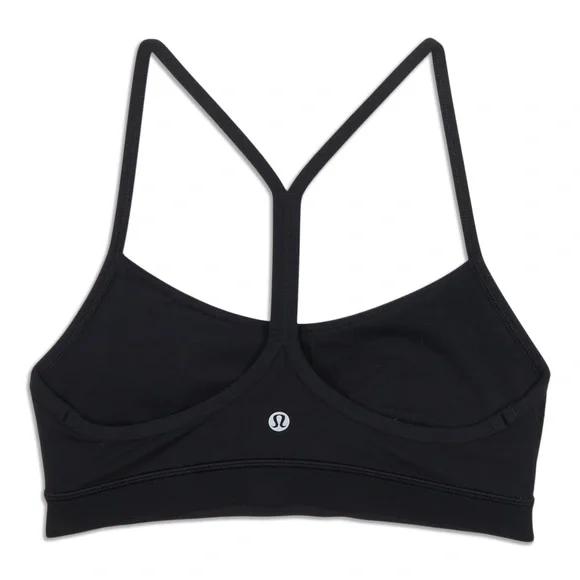 Lululemon Flow Y Black Bra Nulu Light Support Sz 4 (XXS) - Picture 4 of 7